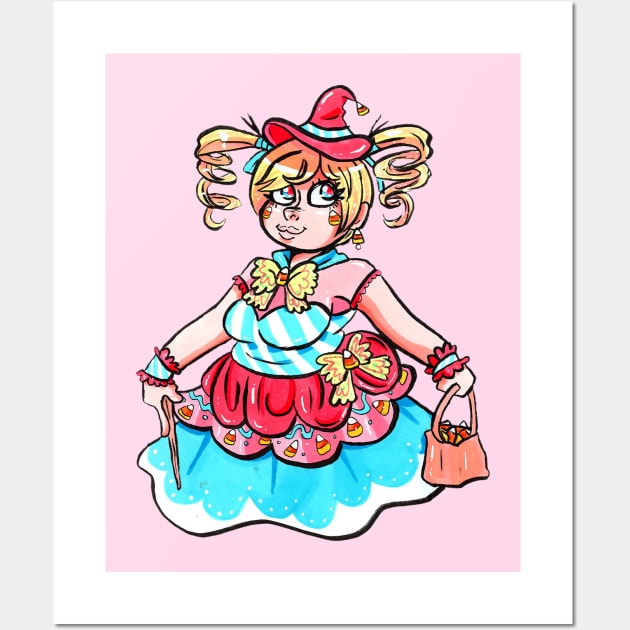 Candy Witch Wall Art by LittleGreenHat